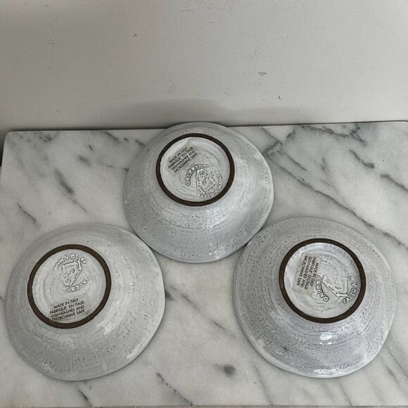 Anthropologie Set Of 3 Galestro Fatto A Mano Light Gray Cereal
Bowls Italy NEW - Picture 2 of 9